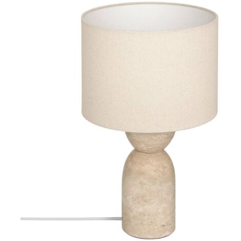 Lampe à poser champignon secteur Erin beige H47,5cm - Atmosphera créateur d'intérieur