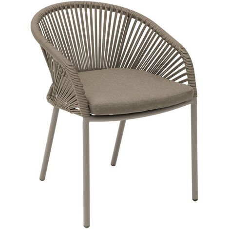 Fauteuil de jardin Oryon empilable café - Hespéride