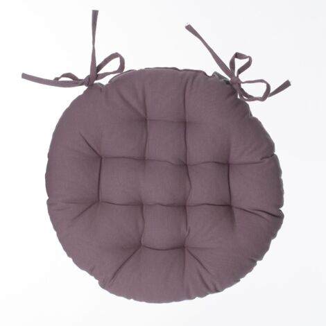 Galette de chaise ronde en coton ANJALI