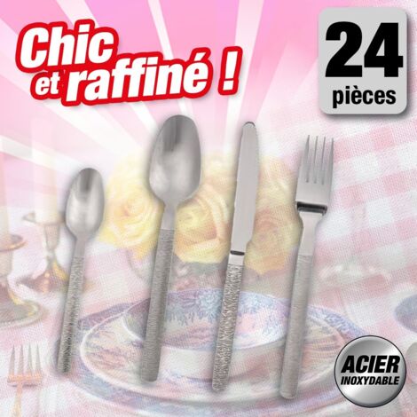 Ménagère à motifs en acier inoxydable 24 pièces JUNGLE