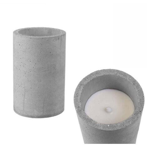 Bougie ronde LED effet ciment grand format FACTORY (1/5)