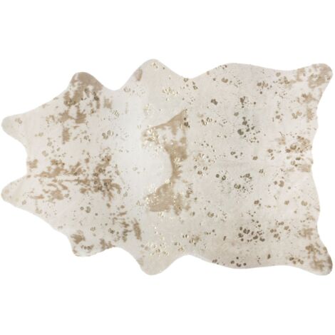 Atmosphera – Tapis peau de vache 198x150 cm – Polyester et acrylique – Design tendance pour décoration intérieure – Poids léger 1,35 kg