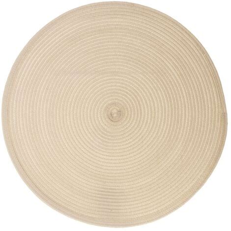 Lot de 6 sets de table ronds tressés TRESSE
