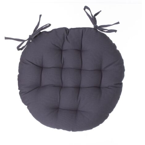 Lot de 2 galettes de chaise rondes en coton