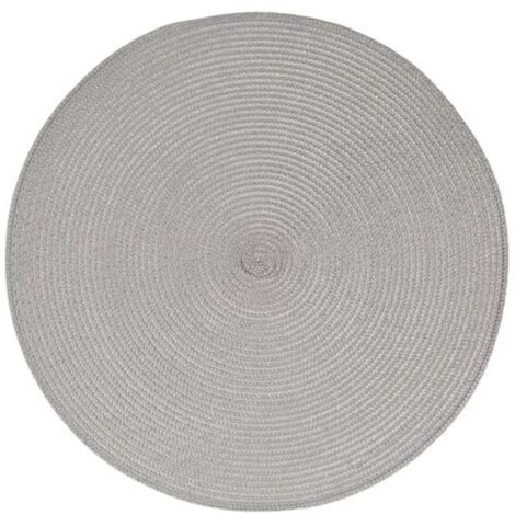 Lot de 6 sets de table ronds tressés TRESSE
