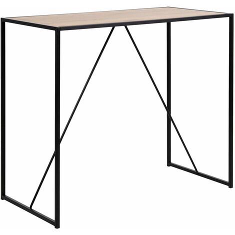 Table de bar haute 4 à 6 places design industriel SIREINE (1/5)