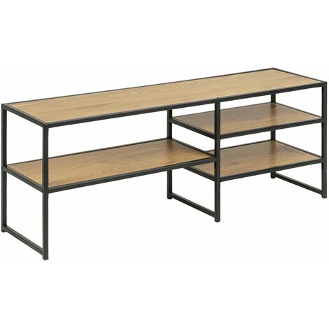 Meuble TV 3 étagères de rangement design industriel SIREINE (1/4)