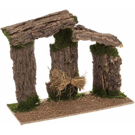 Crèche de Noël arches en bois et MDF (1/2)