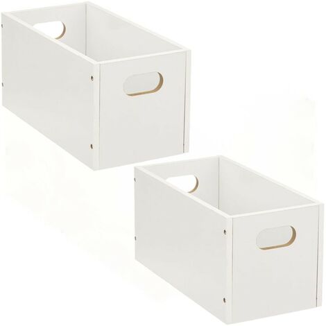 Lot de 2 boîtes de rangement rectangulaires MIX'N MODUL