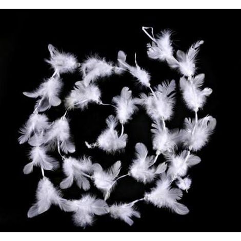 Guirlande lumineuse plumes blanches L200 | Maisons du Monde
