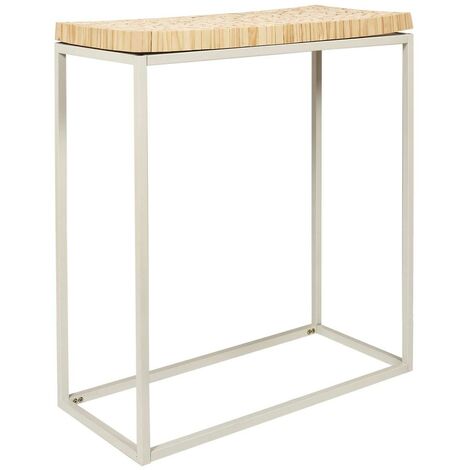 Console effet rondin de bois en métal (1/5)