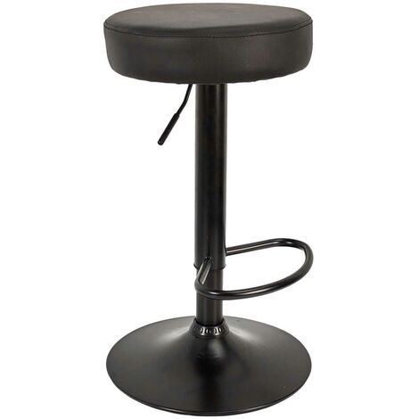 Lot de 2 Tabourets de bar hauteur réglable en simili