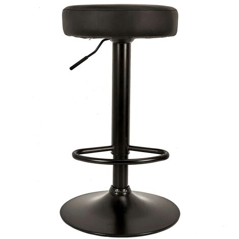 Lot de 2 Tabourets de bar hauteur réglable en simili