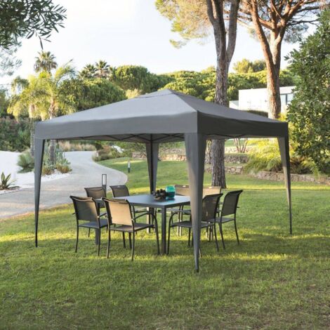 Hesperide – Tonnelle pliante Easy up 3x3m en aluminium traité époxy – Toile déperlante 160 g/m² – Structure autoportée – Housse de transport incluse (1/10)