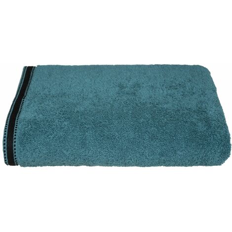 Atmosphera – Drap de bain en coton éponge 100 x 150 cm – Doux et absorbant – Lavable à 60°C – Label OEKO-TEX