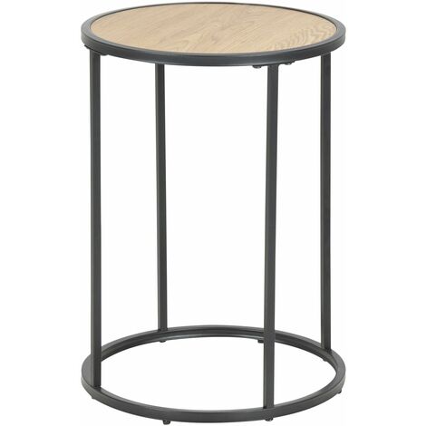 Table d'appoint ronde design industriel SIREINE (1/4)