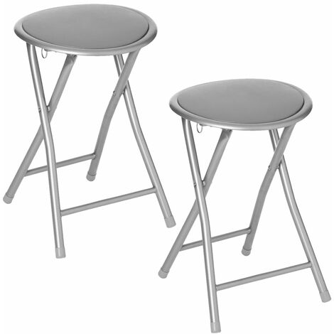 Lot de 2 tabourets pliants en PVC (1/5)