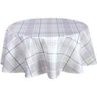 Nappe en toile cirée ronde grand format CARREAU