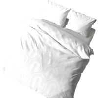 Parure de lit 2 places 100% coton lavé finition tufté style bohème chic