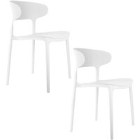 Lot de 2 chaises d'intérieur et extérieur design moderne FAIN