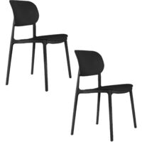 Lot de 2 chaises d'intérieur et extérieur design moderne CHEER