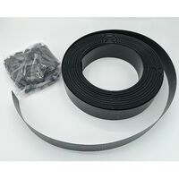Lamelle occultante PVC avec clip de fixation de 50 m pour grillages rigides - 500x4,8x0,5cm