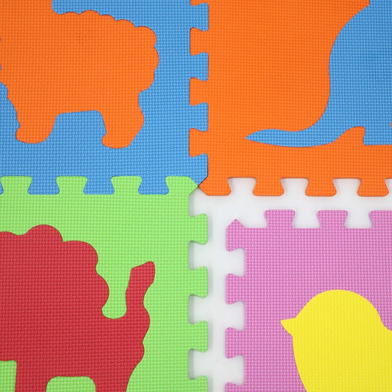 LittleTom Baby Puzzlematte Ab Null Kinder Spielmatte EVA Krabbelmatte Symbole 