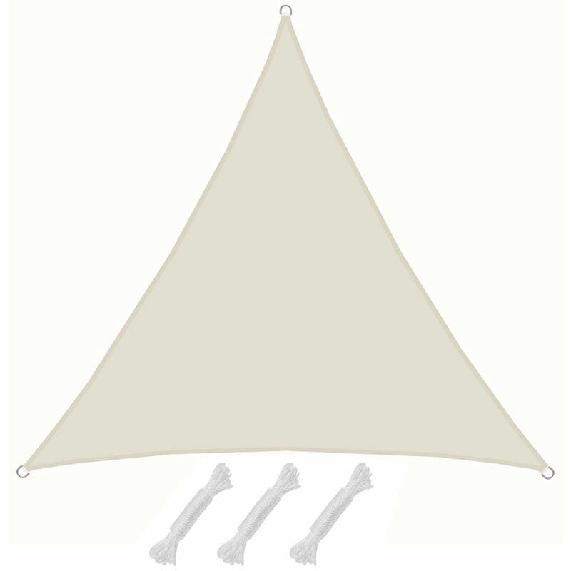 Camping-Freizeit-Sonnensegel Dreiecksegel 3x3x2,5 m - sandfarben