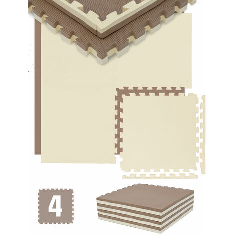 4 cm Dick: 1m² Bodenschutz Fitnessmatte 4 Sportmatten 50 x 50 cm