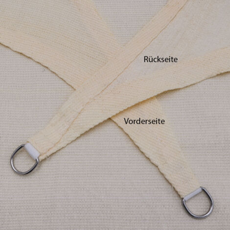 UV Sonnensegel 3x2 HDPE Rechteckig Sonnenschutz Überdachung Garten Balkon Beige