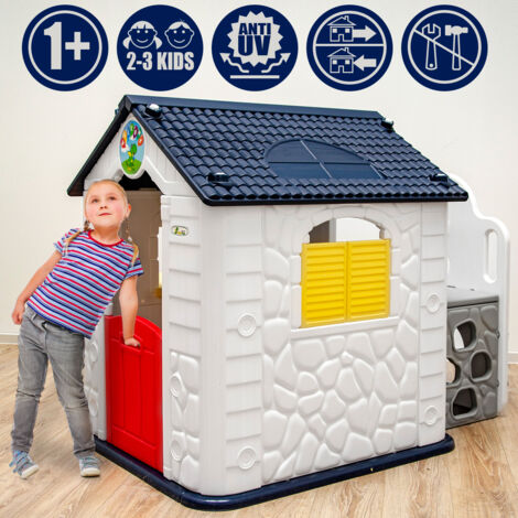 Kinder Spielhaus mit Rutsche Garten Kinderhaus ab 1 Indoor