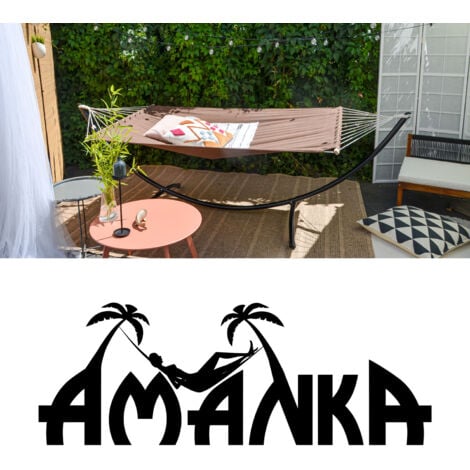 Doppel Hängematte mit Gestell 200x120 cm Garten Hängeliege
