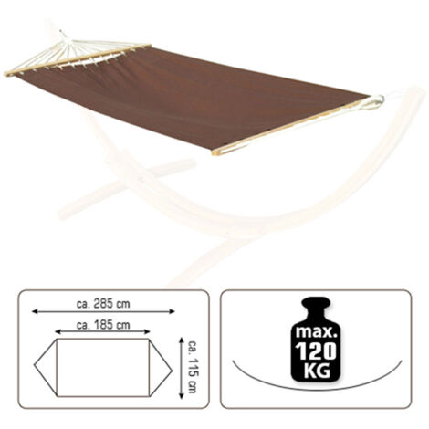 Doppel Hängematte mit Gestell 200x120 cm Garten Hängeliege