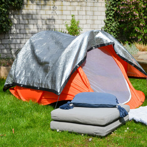 99% Schattennetz 2x2m Alu Sonnensegel Sonnenschutz Netz Hitzeschutz Camping