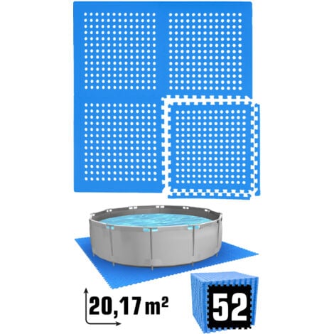 Poolunterlage für 366 cm Pool - 52 EVA Matten - 1cm Outdoor Unterlegmatten Set