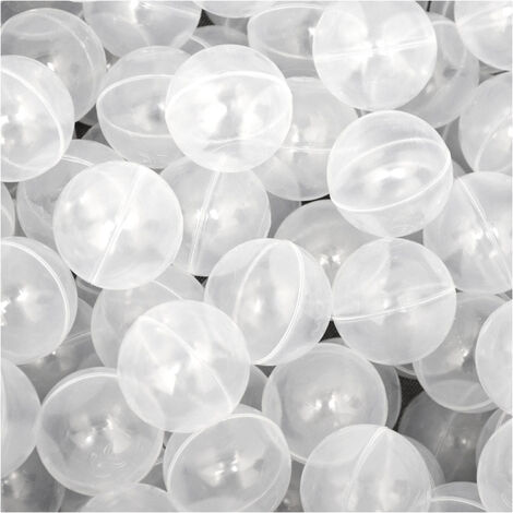 50 Bälle für Bällebad 5,5 cm Babybälle Plastikbälle Baby Balls Spielbälle Silber