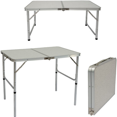Klapptisch Campingtisch mit 2 Stühle Klappstuhl Tisch Koffertisch Tisch 90x60 