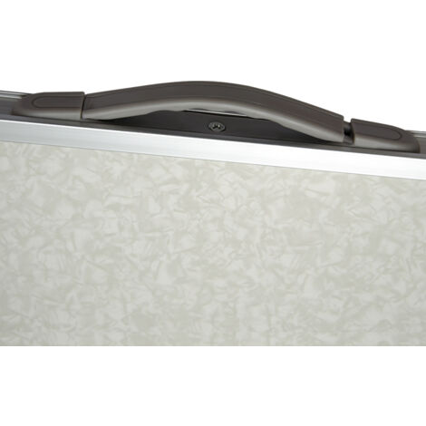 Klappbarer Campingtisch 80x60x67 cm Leichtgewicht Klapptisch Reisetisch im Kofferformat Hell Grau