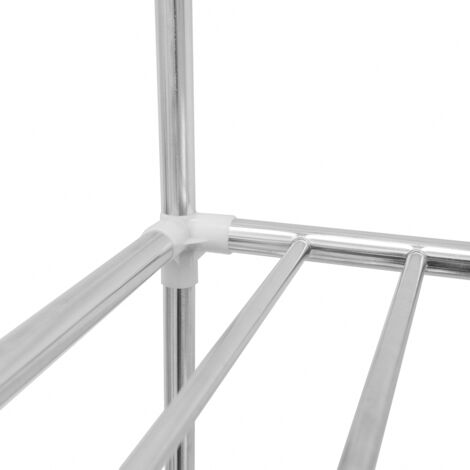 XL Kleiderschrank Metall Regal System 2 Schubladen 178x128x44,5cm Faltschrank