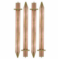 Massiv XL 4 Stahl Erdnägel T-Profil Loch 300x25mm Zelt-Heringe für harte Böden