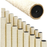 45 cm Sisalstamm für Katzen Kratzbaum - M10 Sisal Ersatzstamm - Katzenbaum