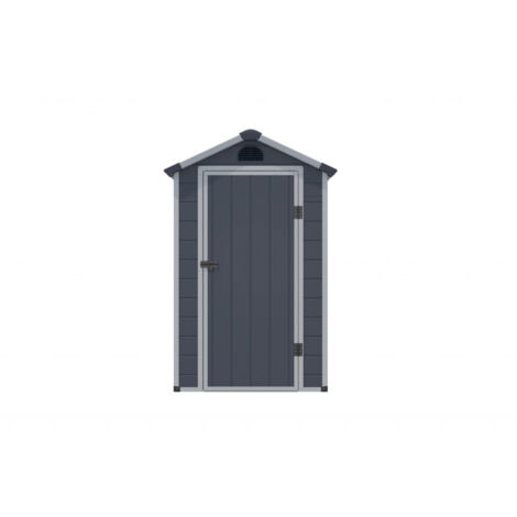 Rowlinson Airevale 4X3 Apex Plastic Shed - Dark Grey