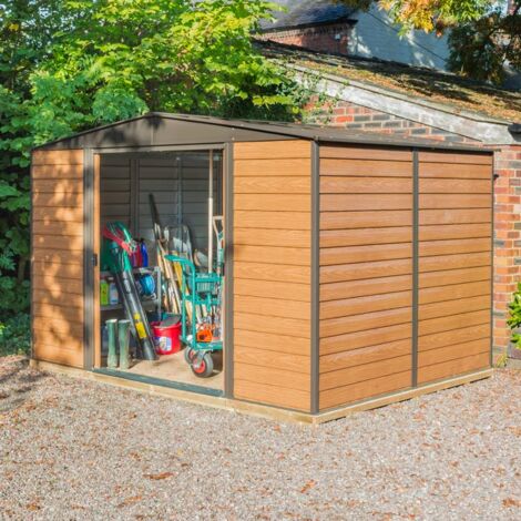 Rowlinson Woodvale Metal Shed 10X8 with Floor