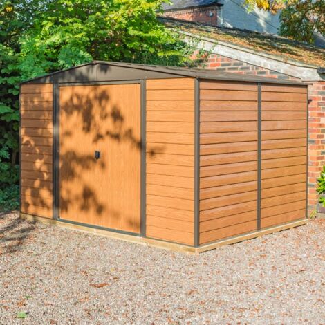 Rowlinson Woodvale Metal Shed 10X8 with Floor