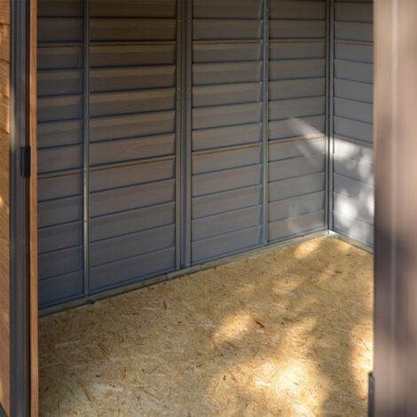 Rowlinson Woodvale Metal Shed 10X8 with Floor