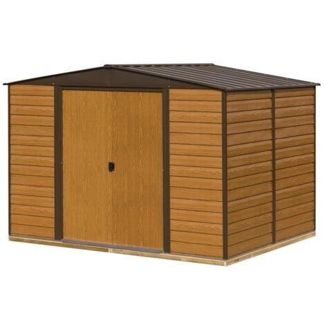 Rowlinson Woodvale Metal Shed 10X8 with Floor