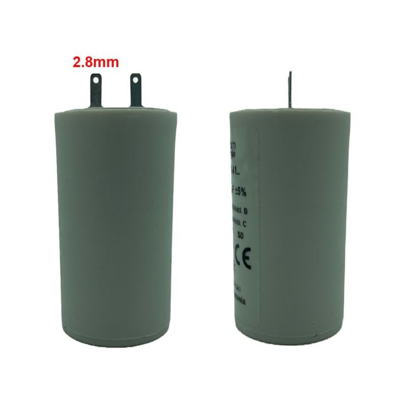 Lot De 2 Condensateurs 4µF - Petites Cosses 2,8mm - Pour Volet Roulant Somfy - Ducati Energia