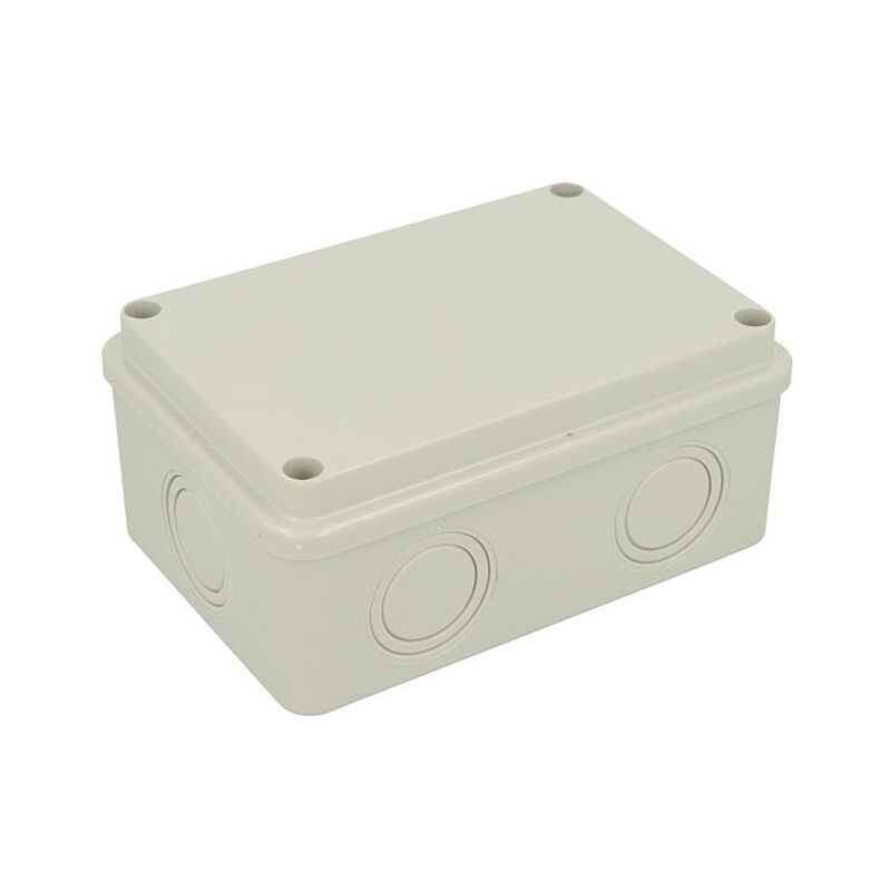 Boite de dérivation industrielle étanche IP54 80x120x50mm, ABS, 6 entrées pré-découpées