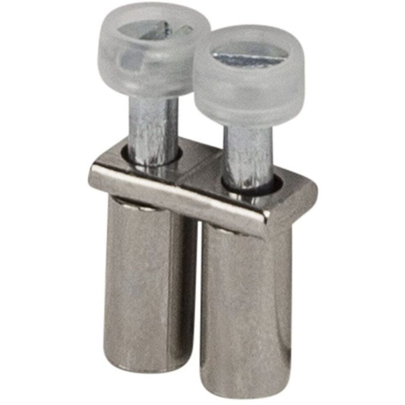 Lot de 4 clips de fixation en verre de type L, connecteurs en verre à 2