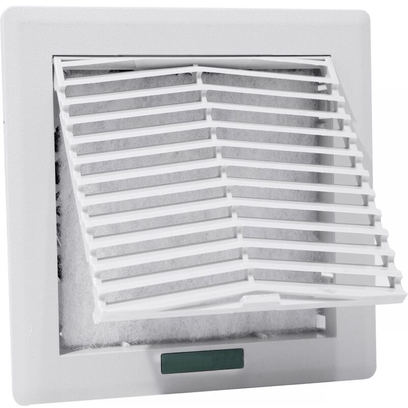 Filtre Ventilateur Grill Hoffman HG0900404 - Compatible Ventilateur HF09 IP54, Gris Clair RAL 7035, 9 Pouces